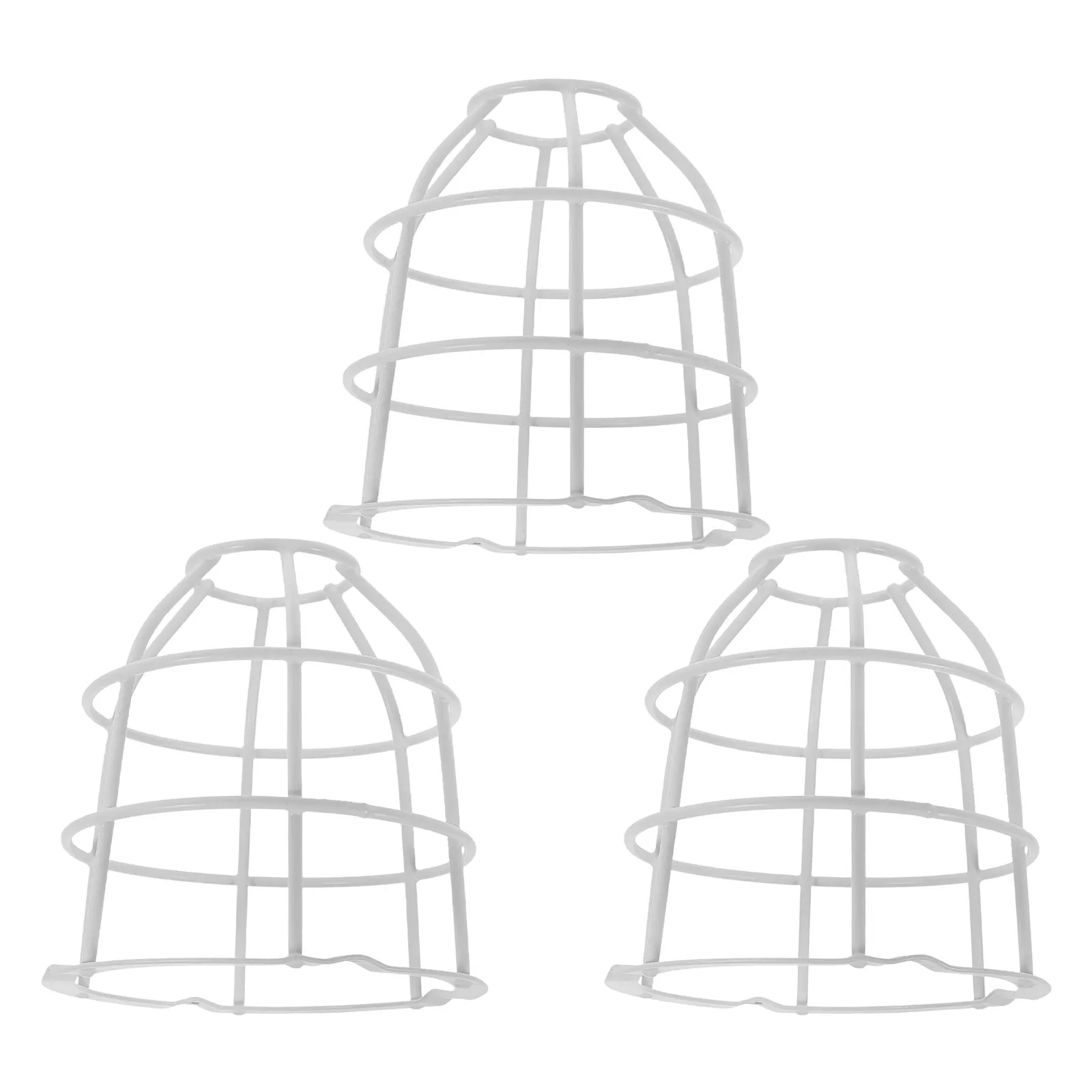 3-個の緊急ランプワイヤーメッシュケージ頑丈な金属信号灯ガードカバー過酷な環境用動物防止破片耐性