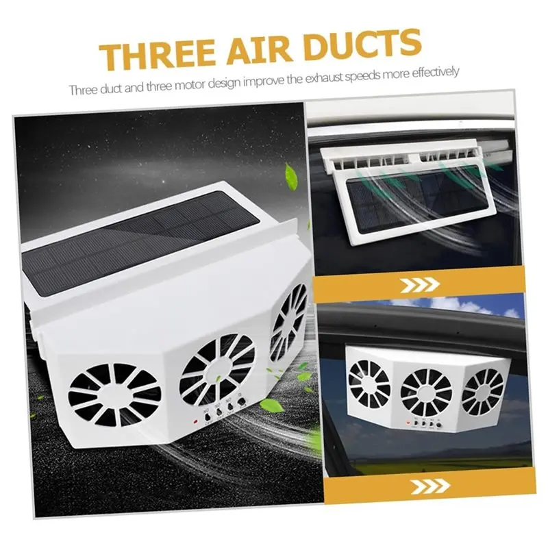 Efficientt-Solar Powered Car Air Conditioning Efficient Window Control Easy Installation 3-Motor System