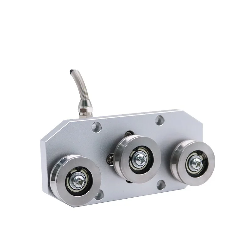 Alloy steel three pulley tension load cell 500N RS485 RS232 tension force sensor for rope wire yarn