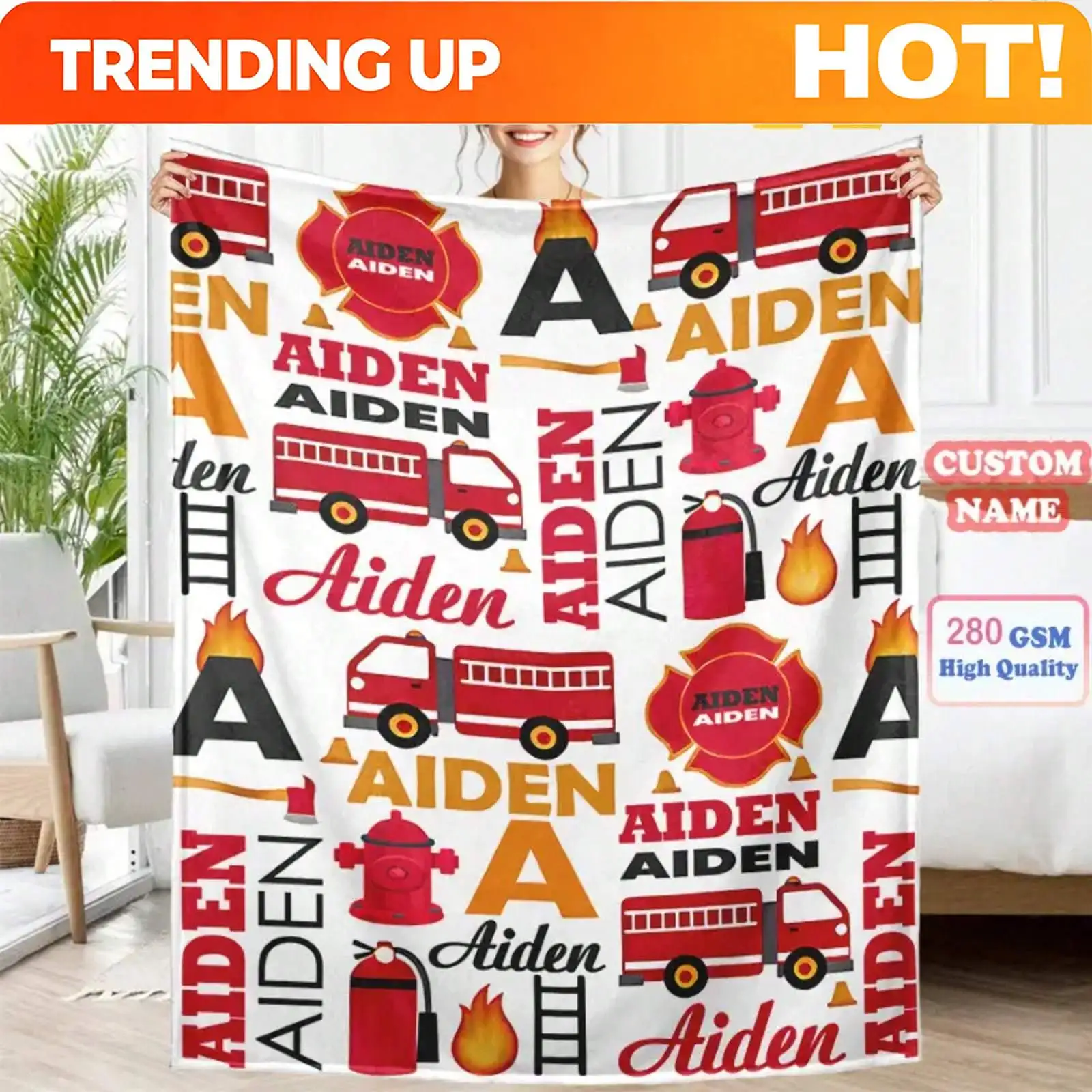 Customize [Personalized Flannel Blanket]Twix Mini Russian Candy Design Flannel Blanket - Soft Warm All-Season Throw For Couch, O