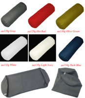 aa134g (Only Sell Cover ) White Red Gray Green Blue 100% Cotton Canvas Round Bolster Yoga Cushion Cover Pillow cover