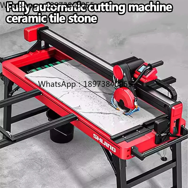 Shijing 9201A Auto Electric Tile Cutter 1200/1600/1800/2000mm Wet Stone Cutting Machine Portable 45 Degree Tile Cutting Machine