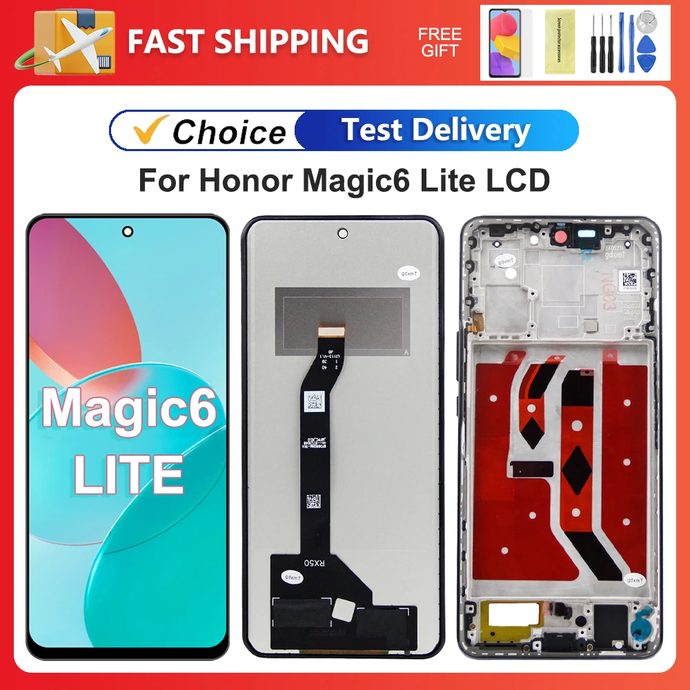 Magic6 Lite ALI-NX3 For Honor X9B Tested For Honor X50 LCD Display Touch Screen Digitizer Assembly Replacement