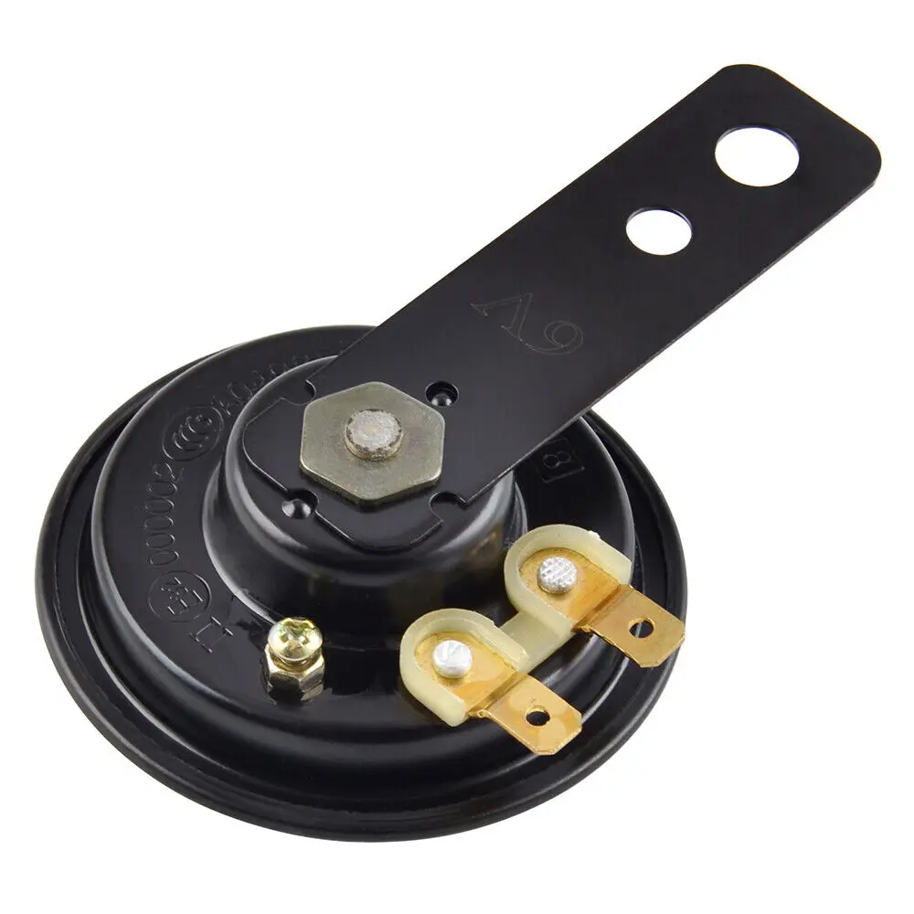 1pc 6V Universal Black Motorcycle Horn Loudspeaker For Honda Kawasaki Yamaha Suzuk Motorcycle Accessories Electric Horn Speaker
