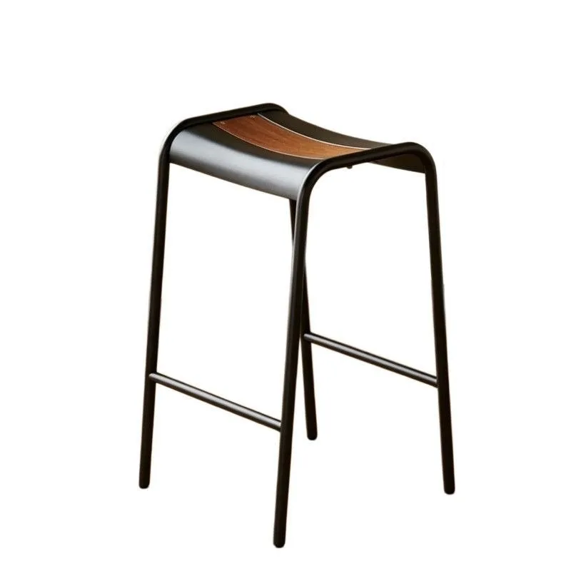 B & B cafe high stool, simple high chair retro bar chair