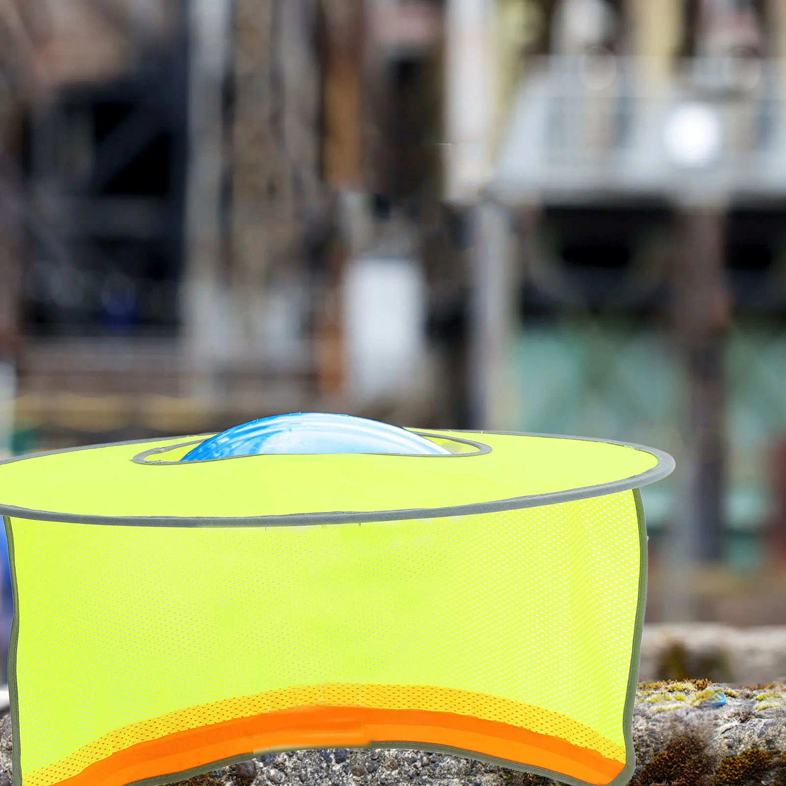 

2pcs Full Brim Hard Hat Visor Hardhat Accessories Men Sun Shade Neck Protection Mesh Shield High Visibility Attachment