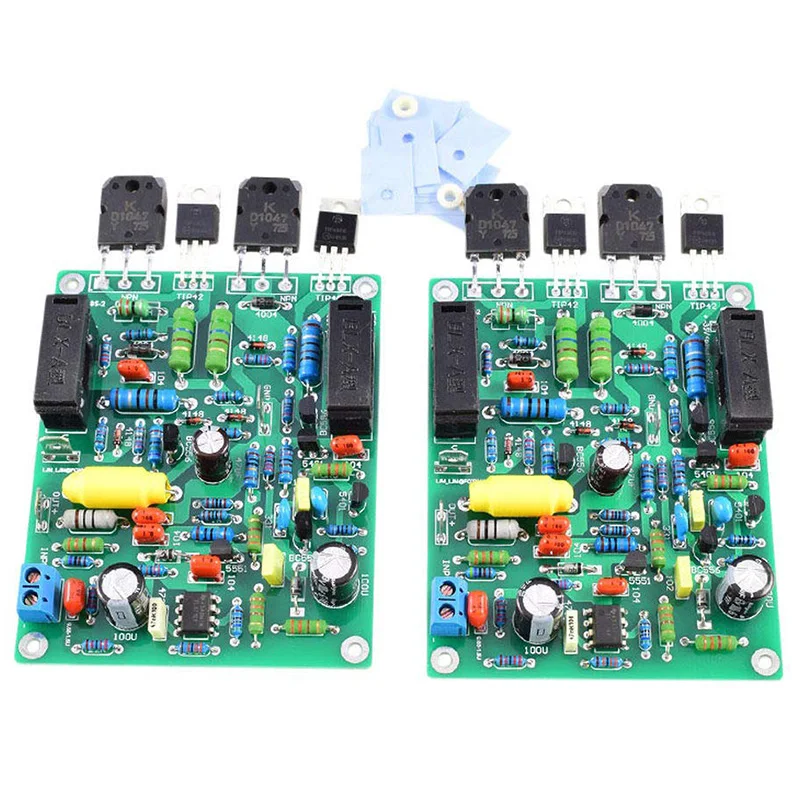 

2Pcs Audio Amplifier Board Amplificador 100W x 2 Stereo Dual Channel Quad405-2 Power Amplifier Assembled Board