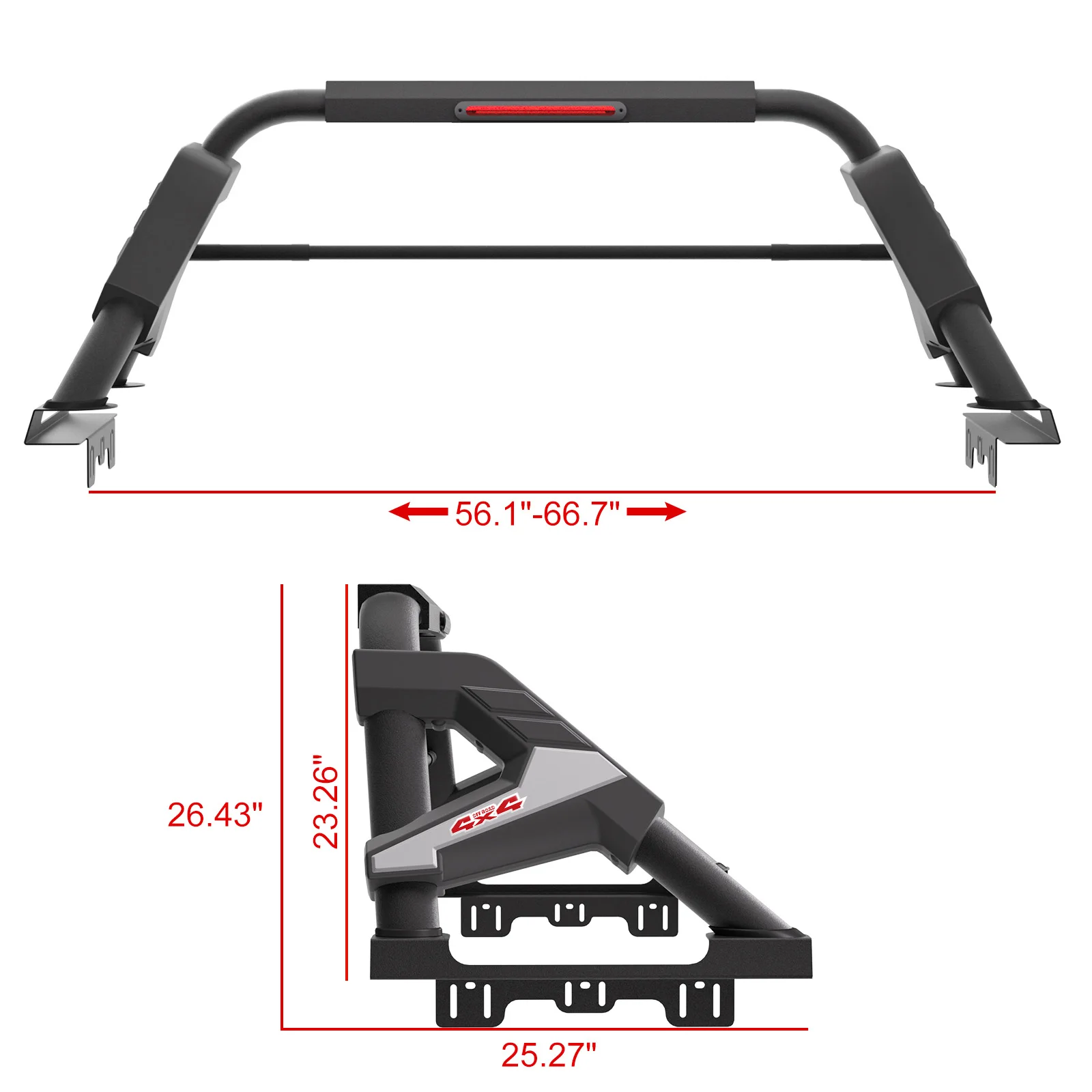 Verstellbare Überrollbügel Chase Rack Bett Bar Sport Bar für LKW Dodge Ram Tacoma F150