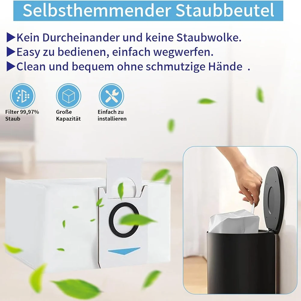Saco de pó para esfregão L65A para Ecovacs Deebot X2 / X2 Omni / X2 Pro / DEX86 Acessórios de peças sobressalentes