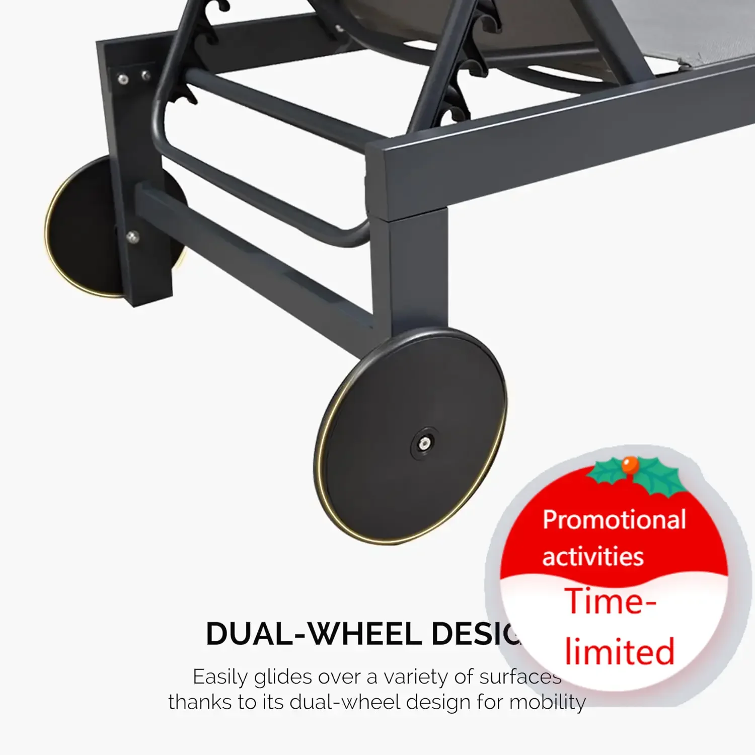 

Горячая распродажа: Уличный шезлонг на колесиках, 2 штуки, алюминиевые садовые кресла с 5 регулируемыми положениями для отдыха на открытом воздухе