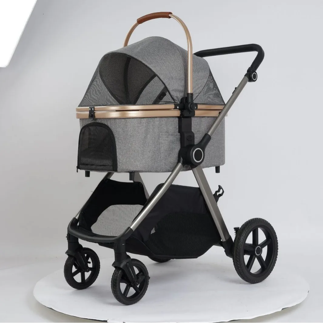 Pet Cart, Puppy Cart, Dog Walking Cart, Small And Lightweight, Separable And Foldable, One-click Folding For Cats And Dogs