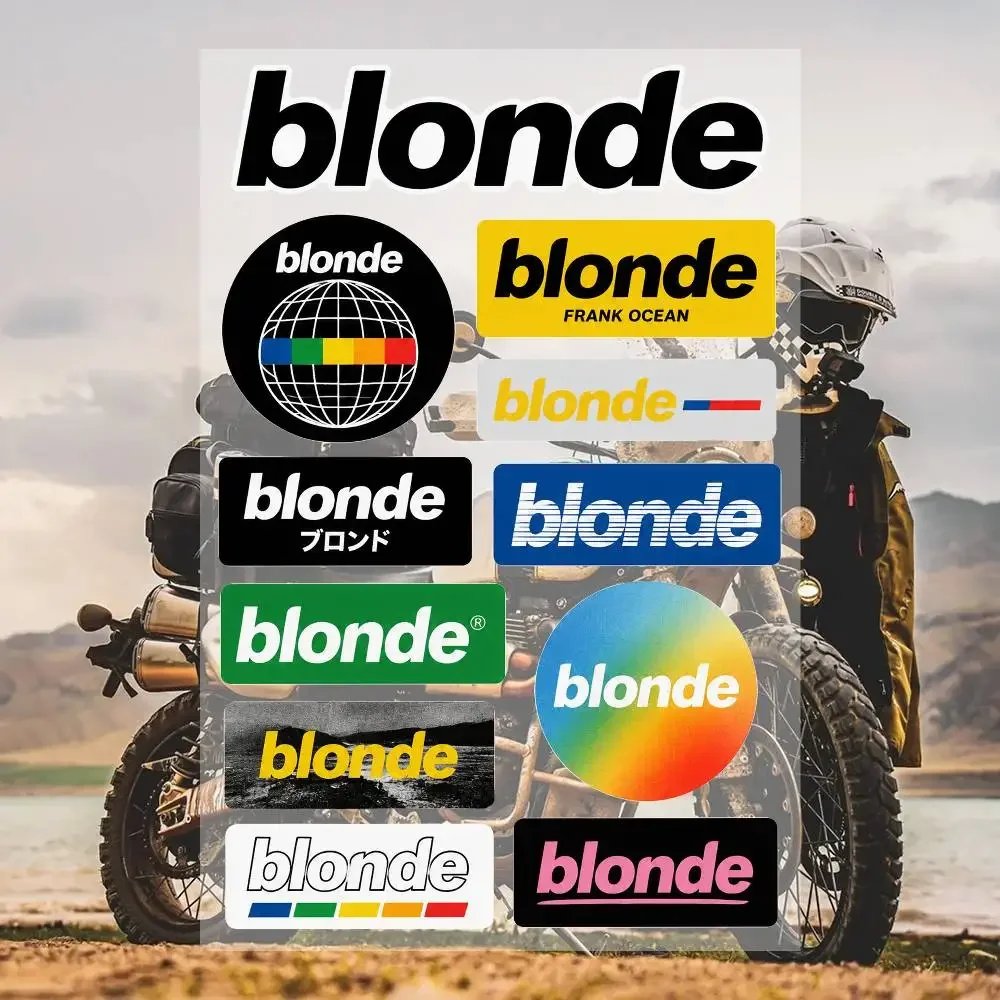 B-lonD-e Waterproof Vinyl Stickers for Car Motorcycle Bike Skateboard Laptop Bottle Phone