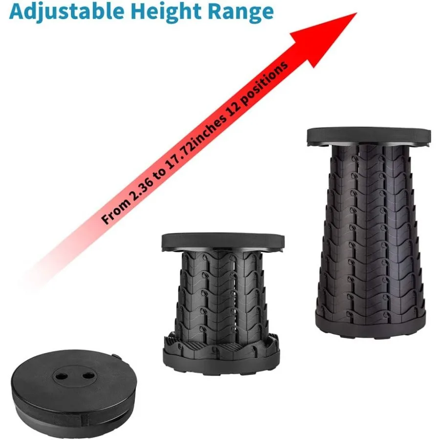 ترقية مقعد قابل للطي خفيفة الوزن ولكن أكثر قوة مع الحمولة 400 رطل المحمولة للطي البراز للتخييم الصيد Hik