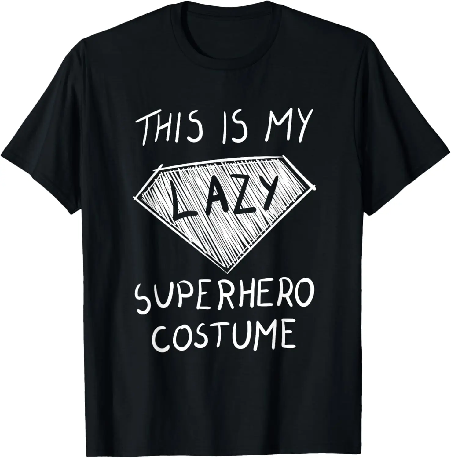 This is My Lazy Superhero Costume Outfit Funny Halloween T-Shirt