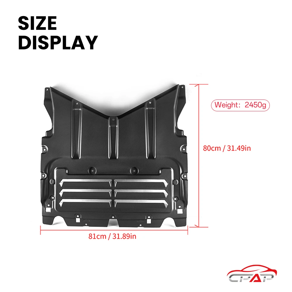 لوحة انزلاقية للسيارة من ألياف الكربون الجافة الحقيقية لسيارة BMW M5 Series G90 G99 OEM Style 2025-IN #5