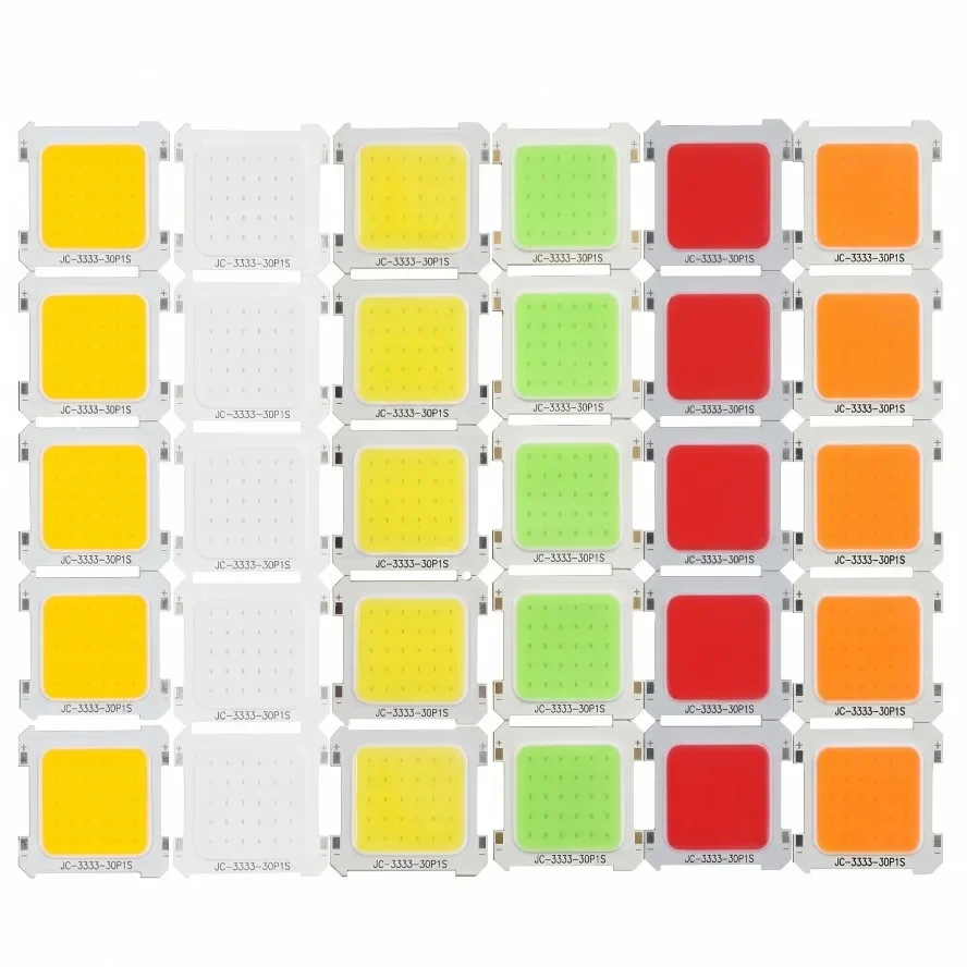 20Pcs 3V COB LED Chip 33x33mm 500LM High CRI＞80 Multi-Color LED Module 180° Beam Angle Aluminum Substrate DIY Lamp Light Source image 6