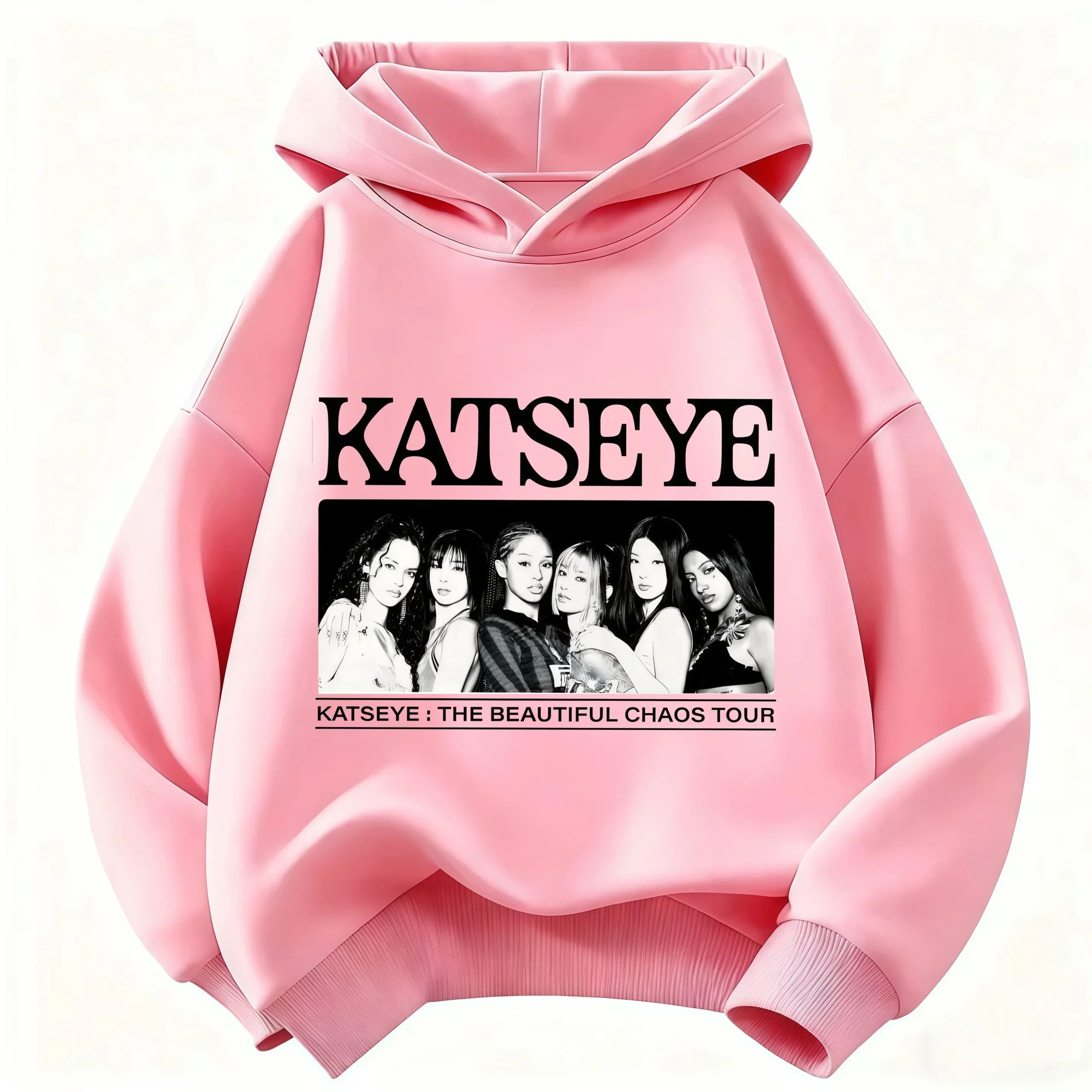Neuer KATSEYE Hoodie für Mädchen und Kinder, lockerer, lässiger Kapuzenpullover, modischer Grafik-Pullover für Jungen und Mädchen, Sport- und Alltagskleidung. – Detail 2
