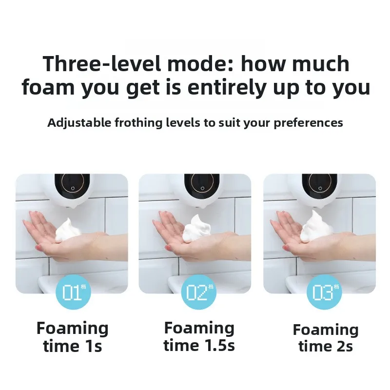 自動センサー泡ハンドサニタイザーマシン壁掛け消毒剤ソープディスペンサー家庭用インテリジェントソープディスペンサー