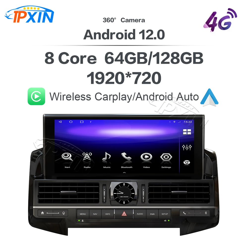 

Android Car Radio For Toyota Land Cruiser 360 Panoramic Apple Carplay Multimedia Video Player GPS Navigation DSP Audio Head Unit