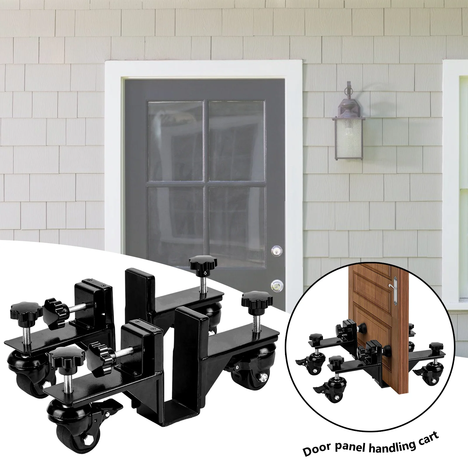 

Тележка для транспортировки и установки дверей, усиленная, для тяжелых условий эксплуатации, подходит для монтажа дверных полотен