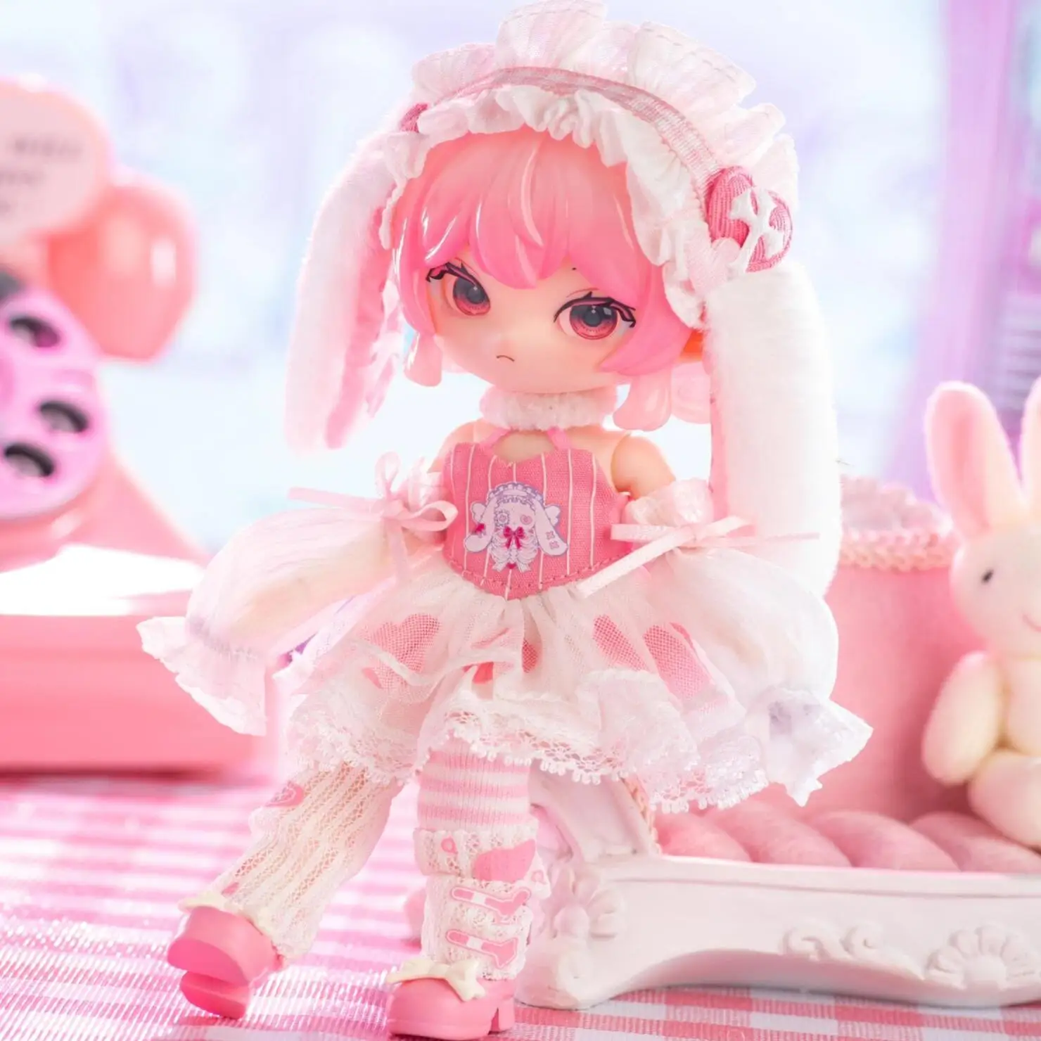 Genuíno liroro v2.5 binário querida série ob11 1/12 bjd caixa cega caixa mistério brinquedos bonito ação anime figura presente de natal