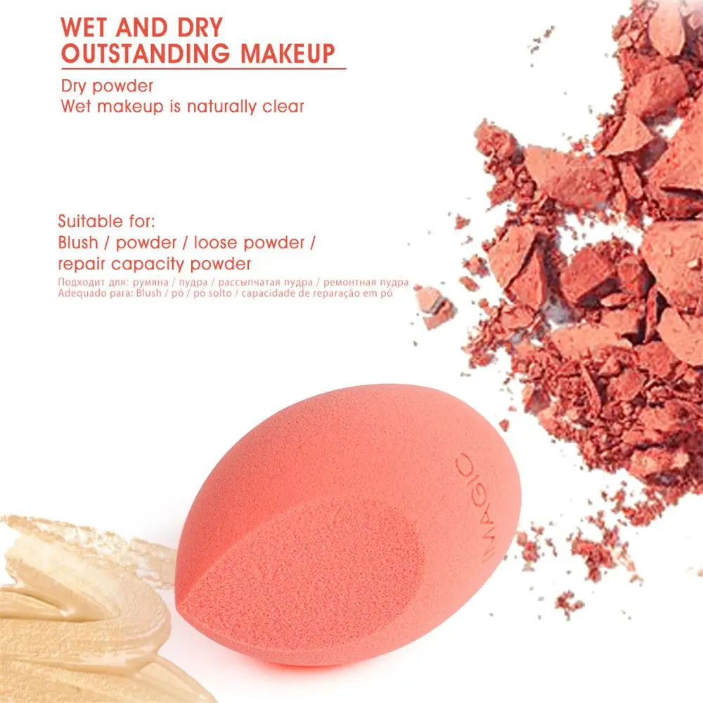 Fashion New Hot sale Makeup Sponge Powder Puff Wet Dry Dual Use Foundation Blender Smooth Cosmetic Puff Beauty Tool Accessories