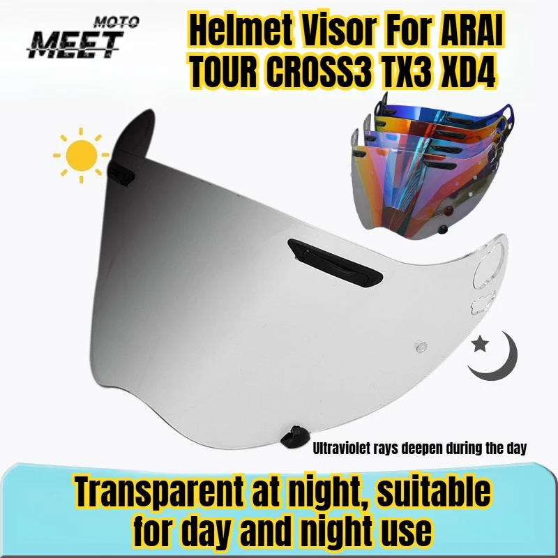 

Helmet Visor For ARAI TOUR CROSS3 TX3 XD4 Motorcycle Helmets Vision Lens Case For CROSS3 Helmet Lens Windshield Moto Accessories