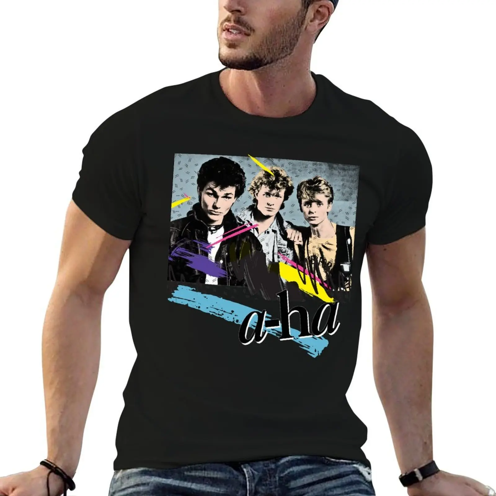 

Original Vintage Styled 80s A-Ha Design T-Shirt t shirts with prints cotton t shirts high quality T-Shirt