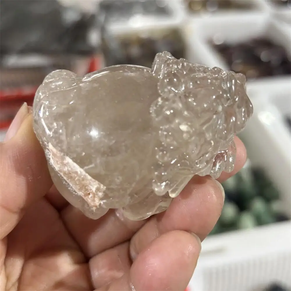 Natural Crystal Quartz Pixu Carving Reiki Healing Stone Fengshui Decorative Animal - Holiday Crafts And Gift Ideas