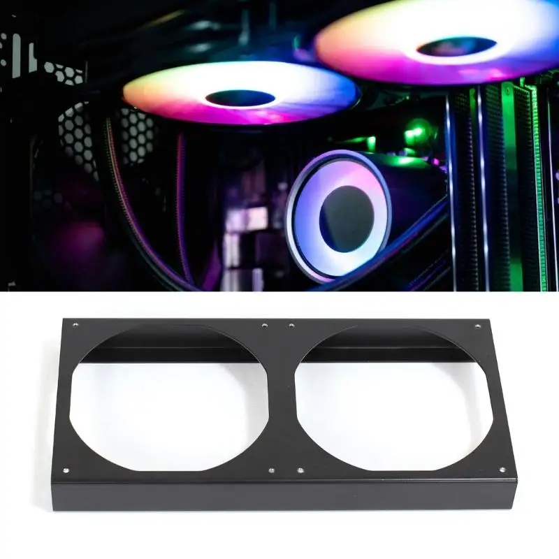 

Y1UB Zinc Coated Steel Cooling Bracket 12cm Fan Mount Improves Heat Dissipation