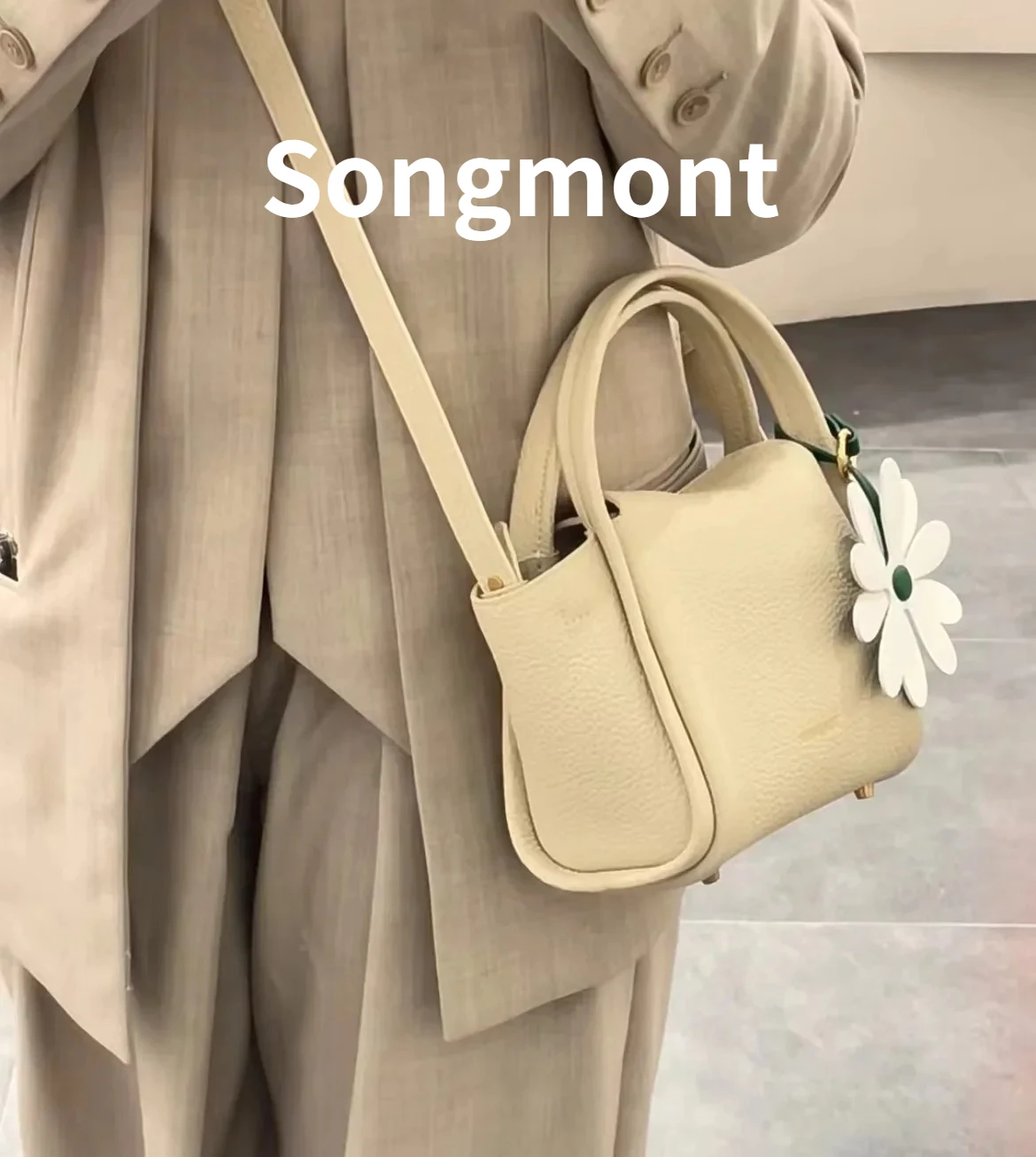 

Songmont Women's Mini Leather Crossbody - Spring Collection Retro Charm Satchel for Everyday Style, Genuine Leather
