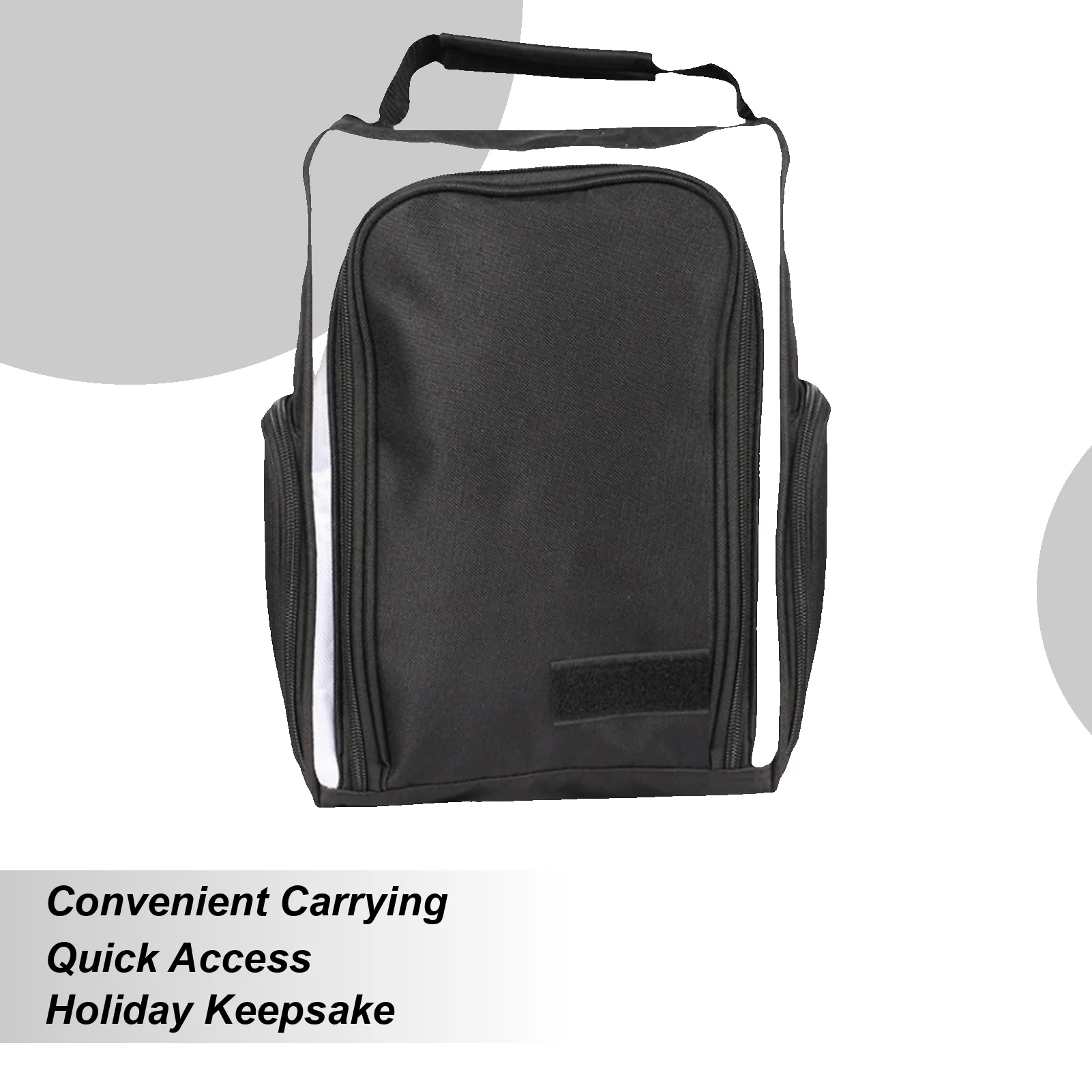 

Сумка для обуви на молнии для хранения с ручкой Сумки для переноски обуви с боковыми карманами для аксессуаров для путешествий в помещении и на открытом воздухе Вождение на заднем дворе