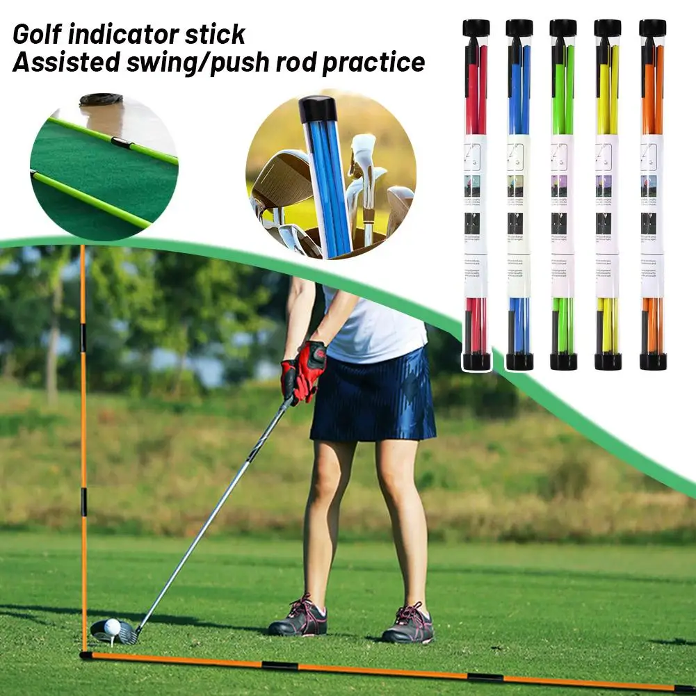 Golf Training Aids Indicator Stick Putter Auxiliary Indicator Pcs Trainer Alignment 2 Golf Direction Putting Stick B1T9