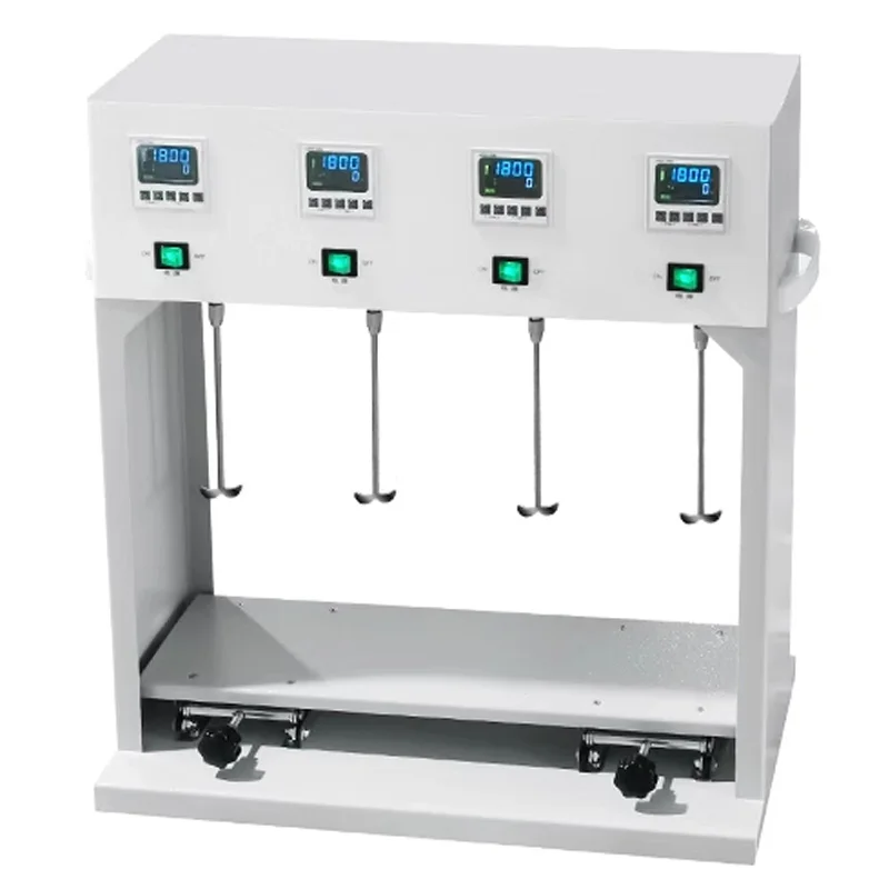Intelligent digital display small mixer Laboratory adjustable speed timing multi-link asynchronous electric stirrer