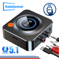 Wireless Audio Bluetooth Adapter V5.1 Bluetooth Receiver NFC RCA 3.5mm AUX HIFI Without TF Card For Car Radio Speaker Amplifier