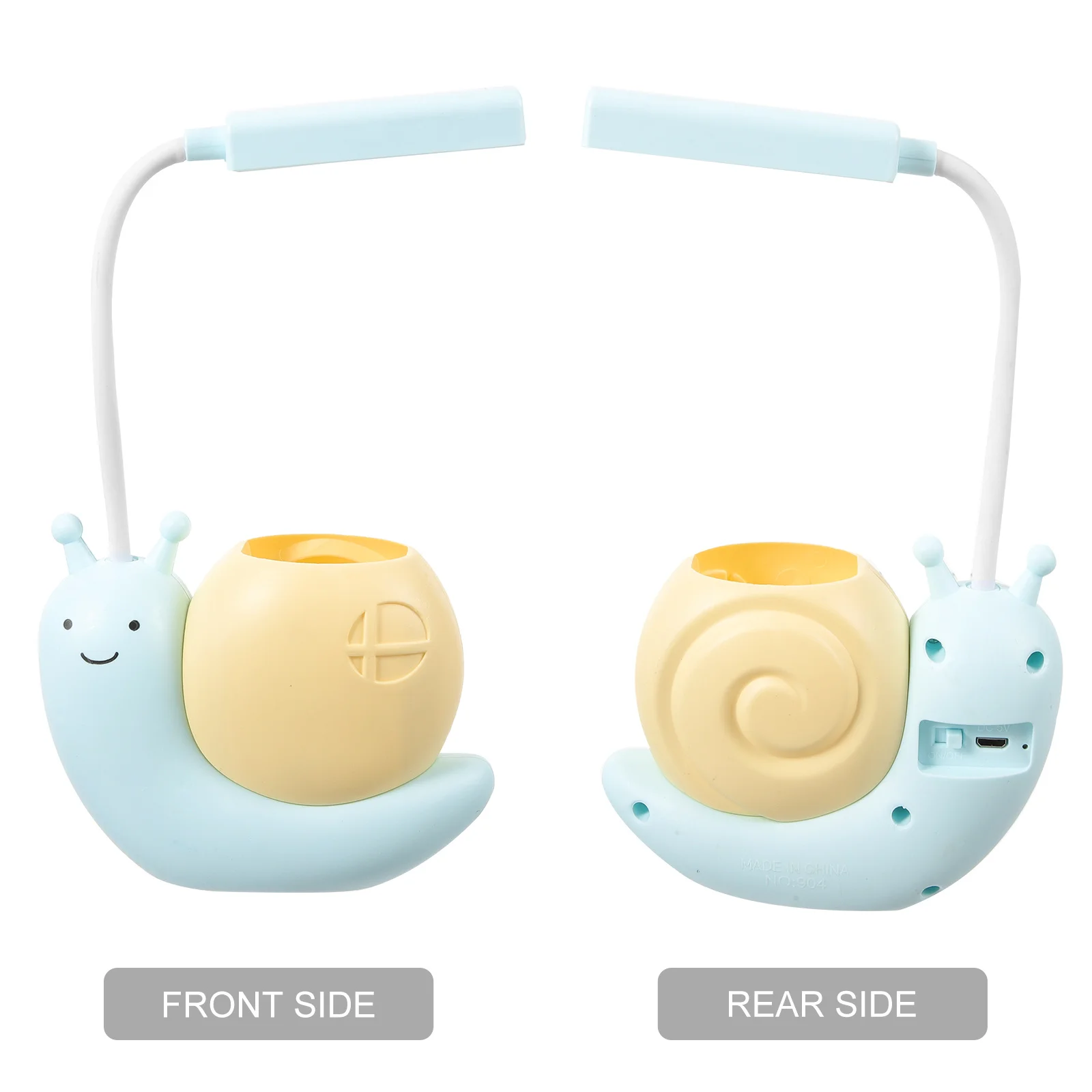 

Rechargeable Eye Protection Table Lamp 360 Flexible Gooseneck USB Powered LED Desk Light for Bedroom Living Room Small Spaces