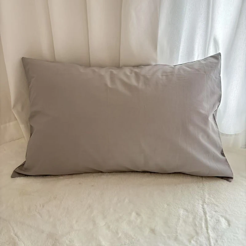 Funda de almohada europea de percal 100% algodón 200T 60 x 80 cm - Funda de almohada de cama ultrasuave, cómoda y transpirable - Pillo europeo de lujo
