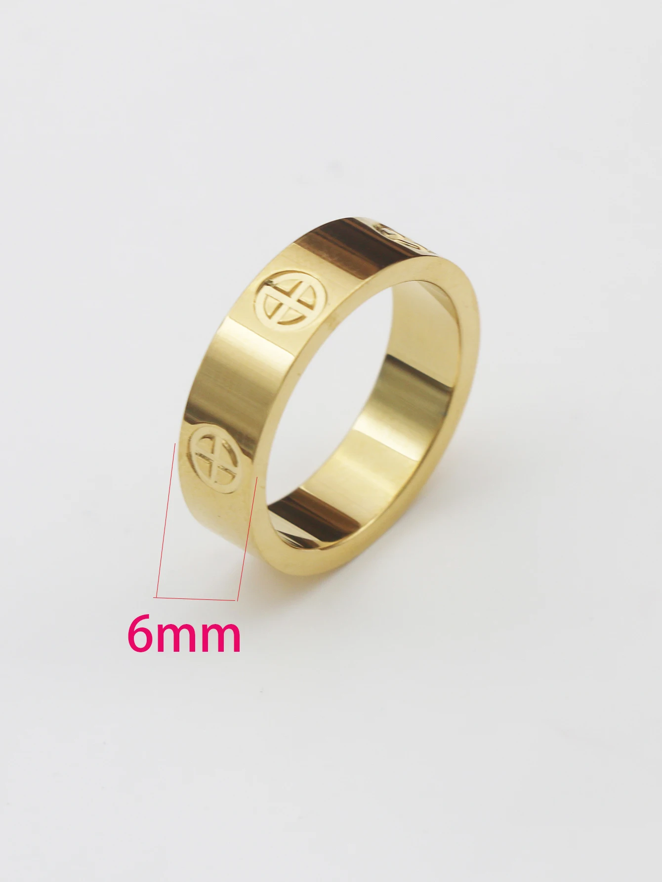 PZ Stainless Steel Top quality women men Jewelry love rings luxury wedding bijoux couple lovers rings