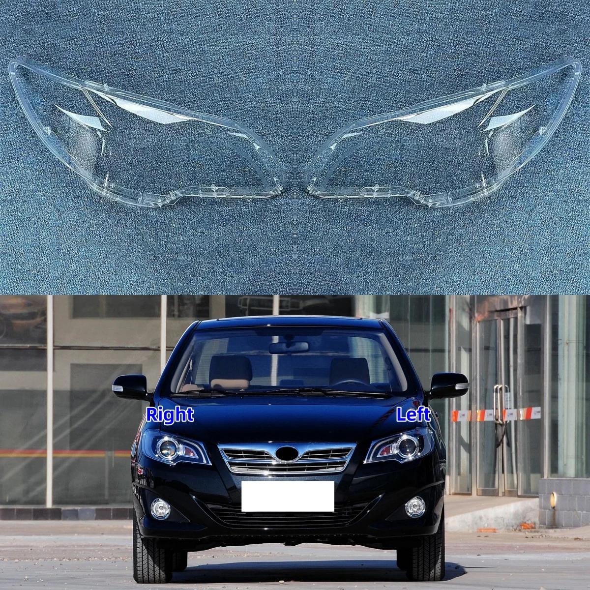 

For Toyota Corolla EX 2013 2014 Lamp Shade Front Headlamp Cover Transparent Lampshade Headlight Shell Masks Plexiglass