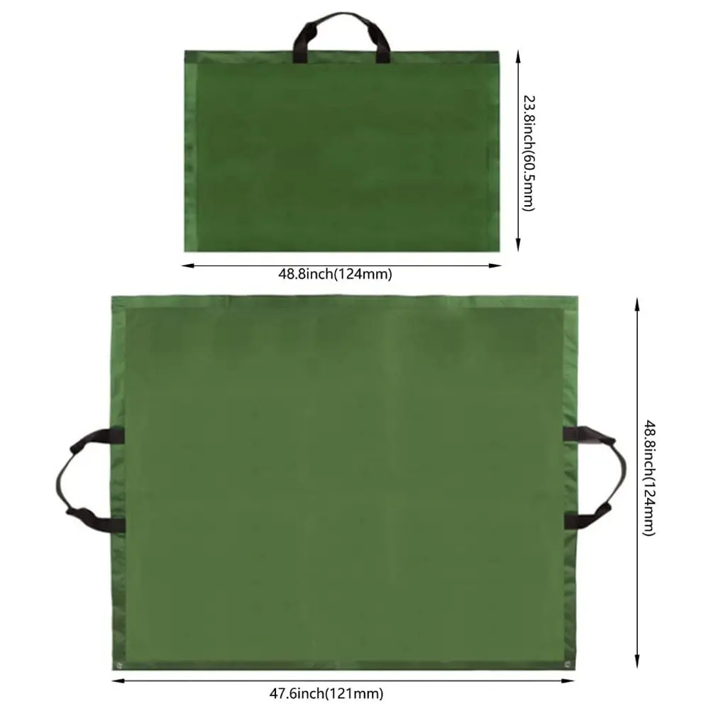 Heavy Duty Garden Fallen Leaves Bag Large Canvas Yard Leaf Waste Storage Holder Gardening Outdoor Trash Container