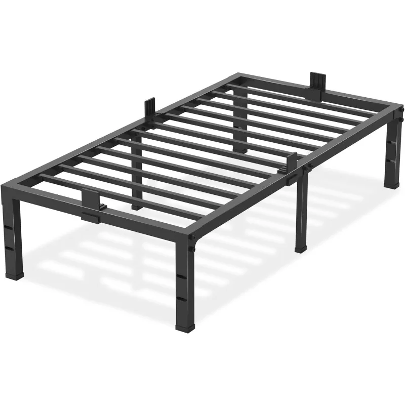 

Twin XL Size Bed Frames 14 inch High 3500 lbs Heavy Duty Metal Platform Mattress Foundation with Steel Slat Support/No Box Sprin