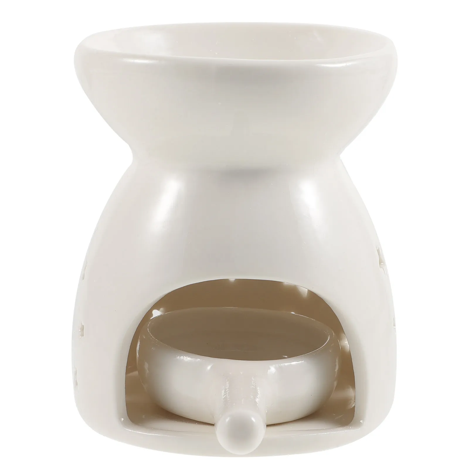 1Set Ceramic Tealight Holder Essential Oil Burner Wax Warmer Aroma Diffuser Fragrance Warmer for Hotel Home Office