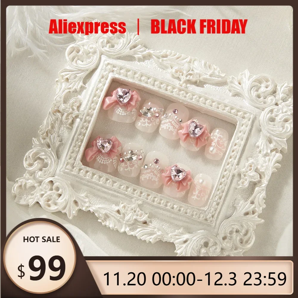 

10 шт., маникюрный клей для ногтей, с кристаллами