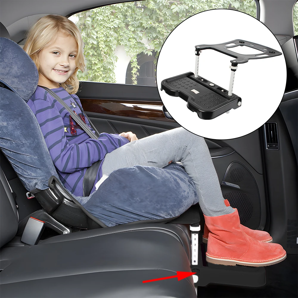 Car Interior Children Safety Seat Footrest Adjustable Supportor Pram Footrest Attachment Baby Kids Foot Pedal Holder Accessories