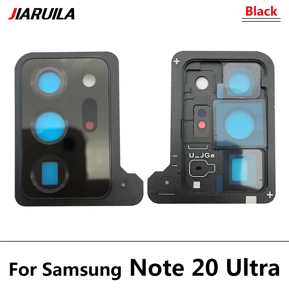 NEW For Samsung Note 20 Ultra Repair Housing Back Rear Camera Glass Lens with Cover Frame Holder with Sticker Note 20 Ultra