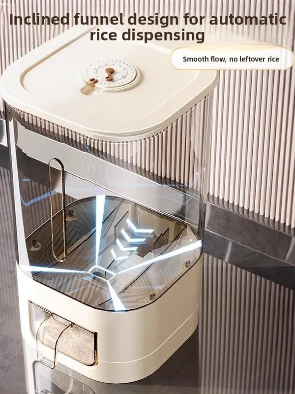 Airtight Pest Proof Moisture Proof Rice Storage Container Household Kitchen ain Storage Buets New 2025 Version Rice Tub