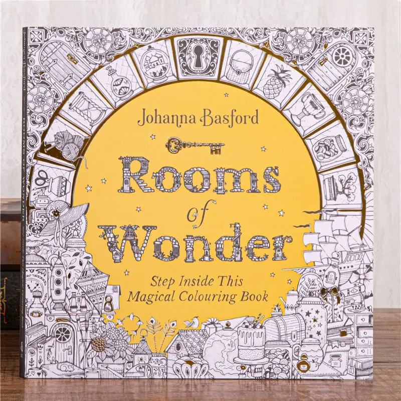 The House of Miracles Coloring Book Rooms of Wonder Secret Garden Adult Decompression Coloring Book.