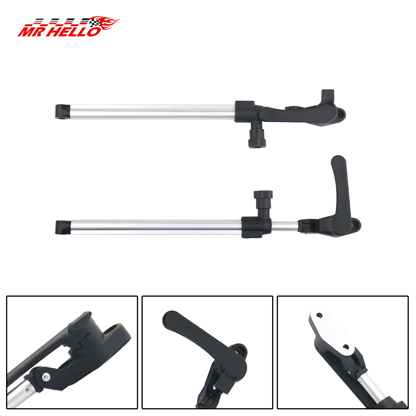 2Pcs/Set RV Window Support Rod 310‑435mm Telescopic Aluminium Alloy for Motorhome Camper Trailer