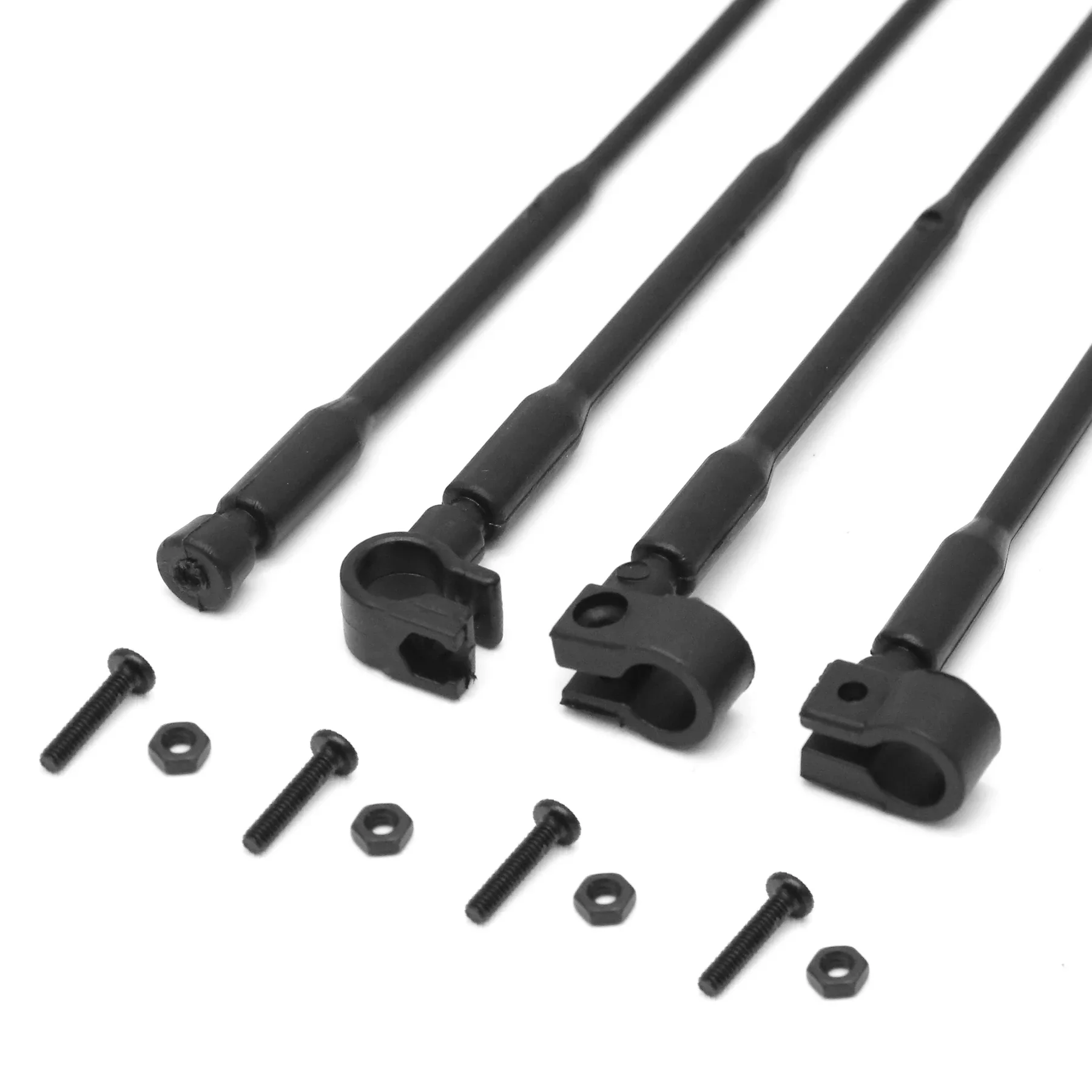 Nylon antena simulação para carro, linha de sinal decorativo, 1/10 rc, axial scx10traxxas trx4 d90 cc01, peças de atualização