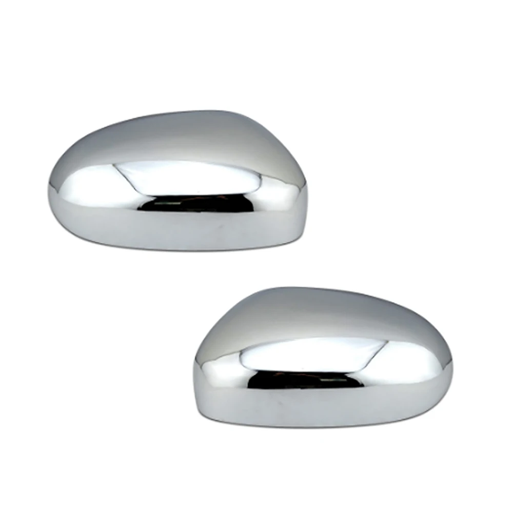 الفضة Abs البلاستيك ل جاكوار XK جاكوار XKR جاكوار XJ جاكوار X350 2003 - 2008 باب السيارة غطاء مرآة السيارة الخارجية تزيين #3